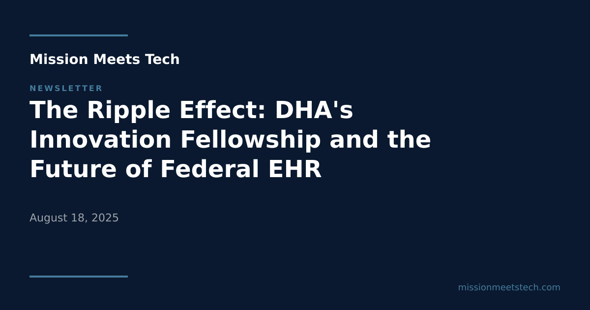 The Ripple Effect: DHA's Innovation Fellowship and the Future of ...
